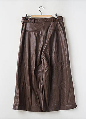 Pantacourt taille haute taille haute marron GUESS femme