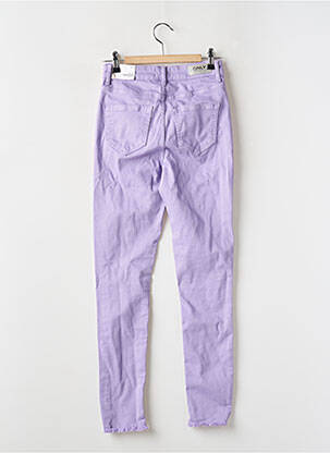 Jeans skinny taille haute taille haute violet ONLY femme