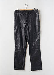 Pantalon chino fermeture zippée sous rabat avec crochet taille normale noir GARCIA femme
