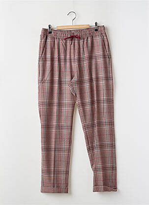Pantalon chino taille normale taille normale rouge MORE & MORE femme