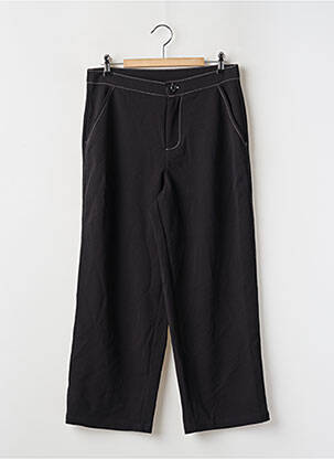 Pantalon 7/8 taille haute taille haute noir JACQUELINE DE YONG femme