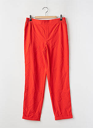Pantalon droit taille élastique taille normale rouge JACQUELINE DE YONG femme