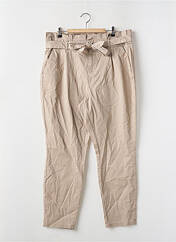 Pantalon chino marron VERO MODA pour femme seconde vue
