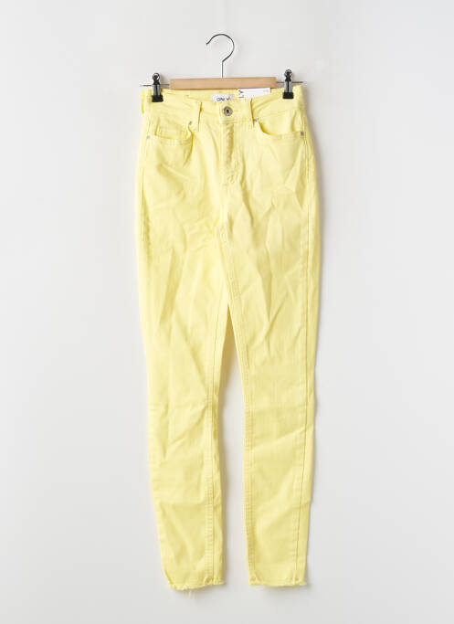 Jeans skinny taille haute taille haute jaune ONLY femme