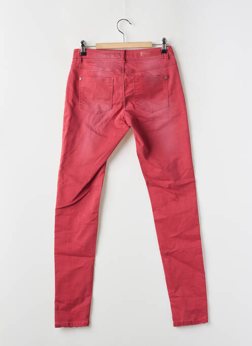 Jeans coupe slim rouge ONLY pour femme