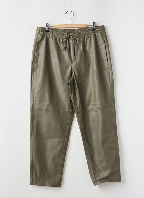 Pantalon droit vert MANGO pour femme