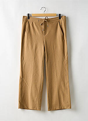 Pantalon 7/8 taille à pinces taille normale marron STREET ONE femme