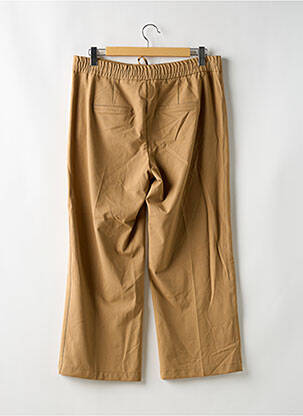 Pantalon 7/8 taille à pinces taille normale marron STREET ONE femme