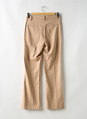 Pantalon chino poches taille haute beige MORE & MORE femme