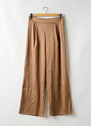 Pantalon large coupe fluide taille normale or BELLITA femme