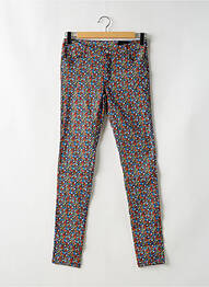 Pantalon slim tissage popeline taille haute bleu FLAIR femme