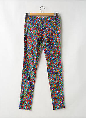 Pantalon slim tissage popeline taille haute bleu FLAIR femme