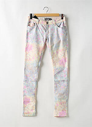 Jeans coupe slim stretch taille normale violet MADONNA femme