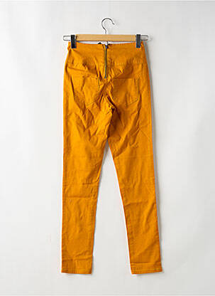 Pantalon slim taille haute taille haute orange PIECES femme