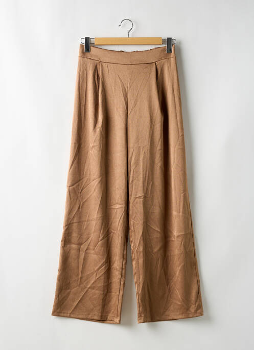 Pantalon large coupe fluide taille normale or BELLITA femme