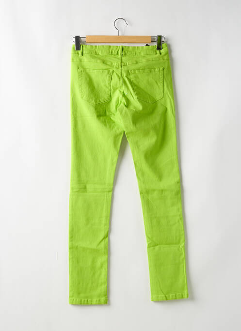 Jeans coupe slim stretch taille basse vert FLAIR femme