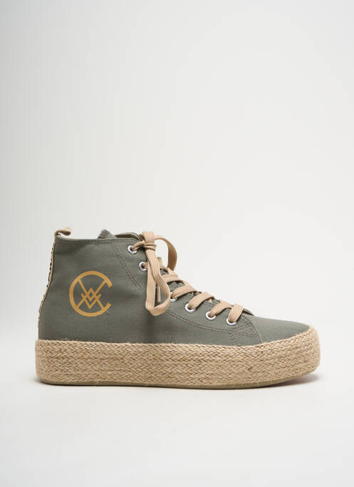 Espadrilles vert CHATTAWAK pour femme