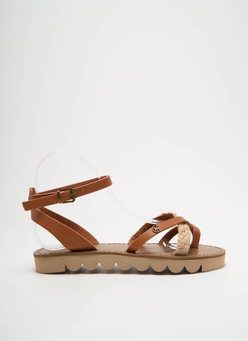 Tongs marron CHATTAWAK pour femme