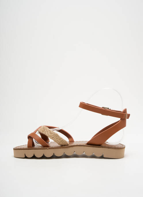 Tongs marron CHATTAWAK pour femme