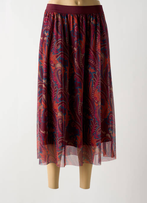 Jupe longue taille haute violet MORE & MORE femme