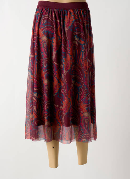 Jupe longue taille haute violet MORE & MORE femme