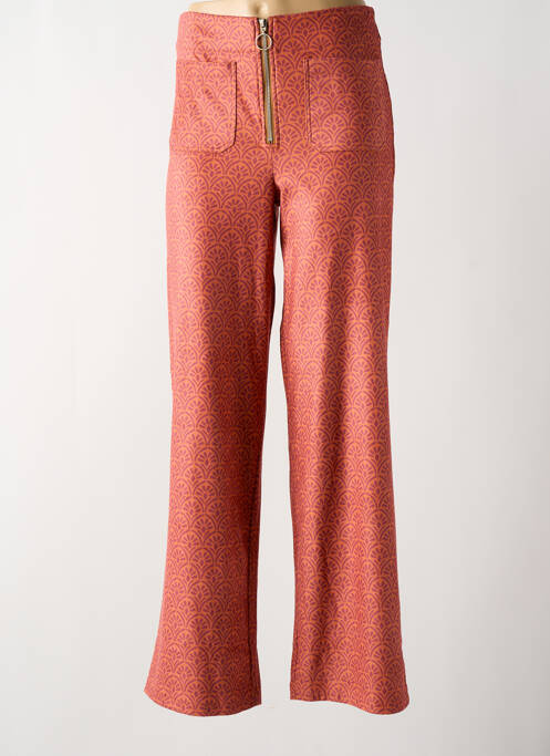 Pantalon large orange MD'M pour femme