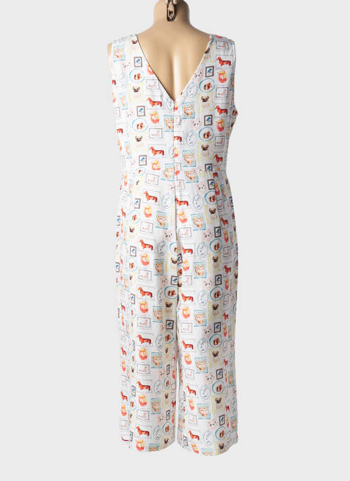 Combi-pantalon blanc MD'M pour femme