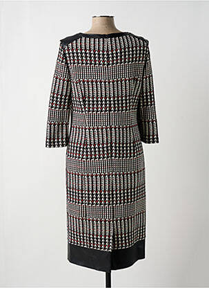 Robe mi-longue manches 3/4 manches 3/4 noir BASLER femme