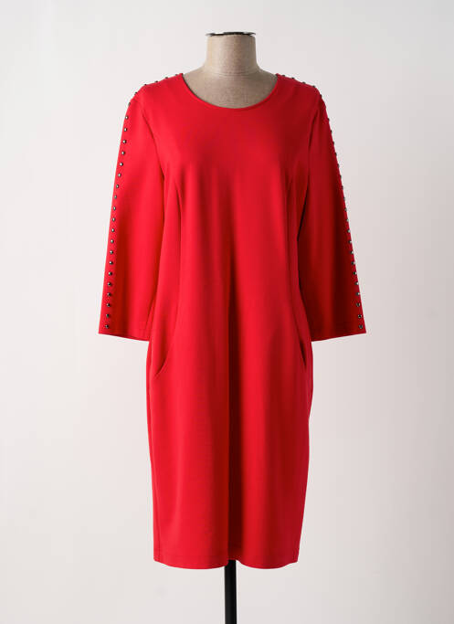 Robe mi-longue rouge RABE pour femme