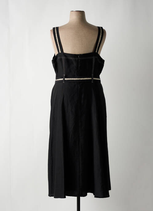 Robe longue coupe cintrée fines bretelles noir MARIE MERO femme