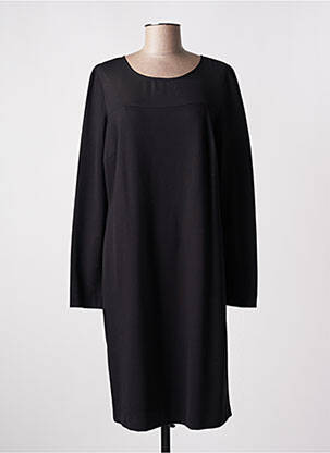 Robe mi-longue manches longues manches longues noir DIANA GALLESI femme