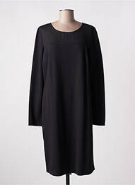 Robe mi-longue manches longues manches longues noir DIANA GALLESI femme
