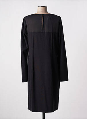 Robe mi-longue manches longues manches longues noir DIANA GALLESI femme