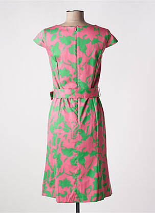 Robe mi-longue manches courtes manches courtes rose MORE & MORE femme