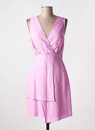 Robe courte sans manche sans manche rose MD'M femme