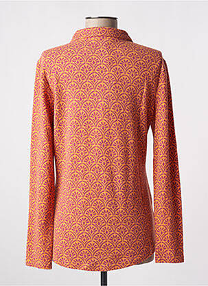 Chemisier coupe cintrée manches longues orange MD'M femme
