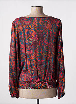 Blouse imprimé fleurs manches longues bleu MORE & MORE femme