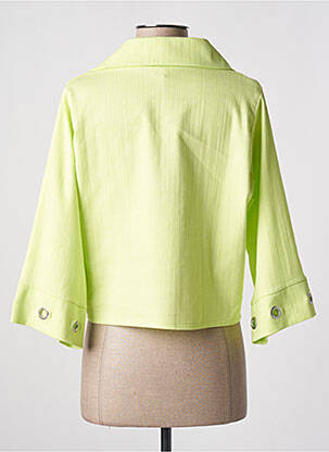 Veste casual col tailleur vert CINZIA CALDI femme