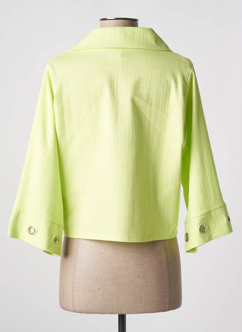 Veste casual col tailleur vert CINZIA CALDI femme