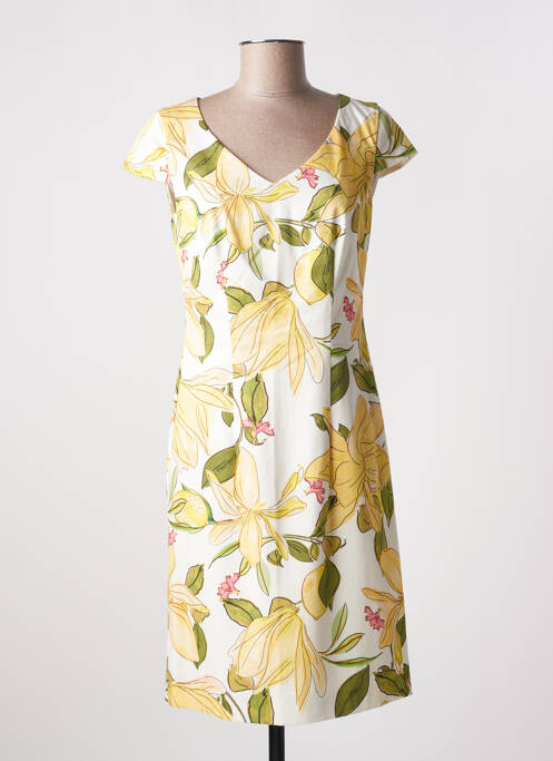 Robe courte jaune COMMA, pour femme