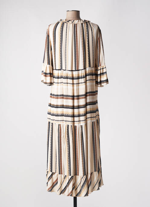 Robe longue beige COSTA 8 MANI pour femme