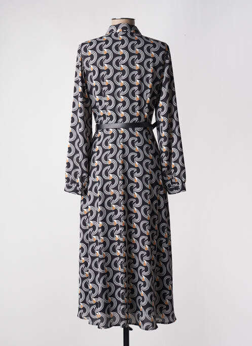 Robe mi-longue noir COMMA, pour femme