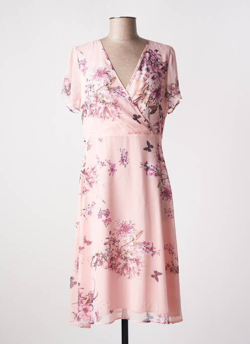 Robe mi-longue rose MORE & MORE pour femme