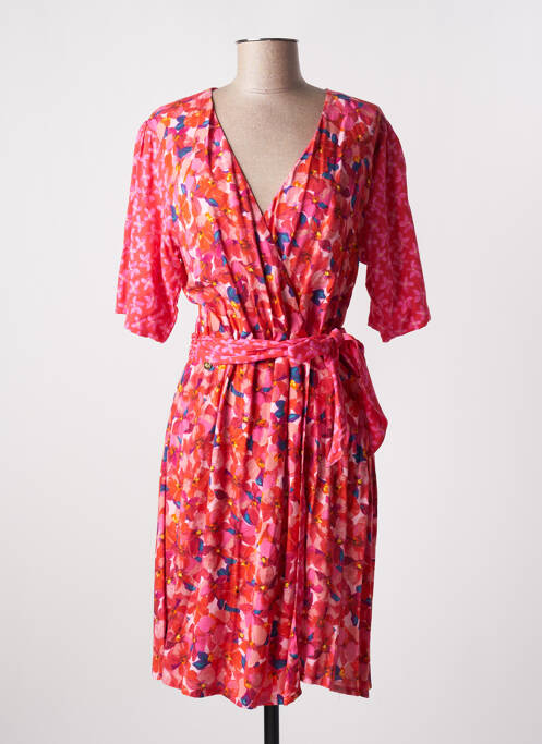 Robe mi-longue rouge PAUL BRIAL pour femme