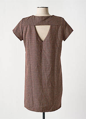 Robe courte manches courtes manches courtes rouge LILI & LALA femme