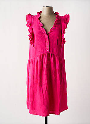 Robe mi-longue rose DEELUXE pour femme