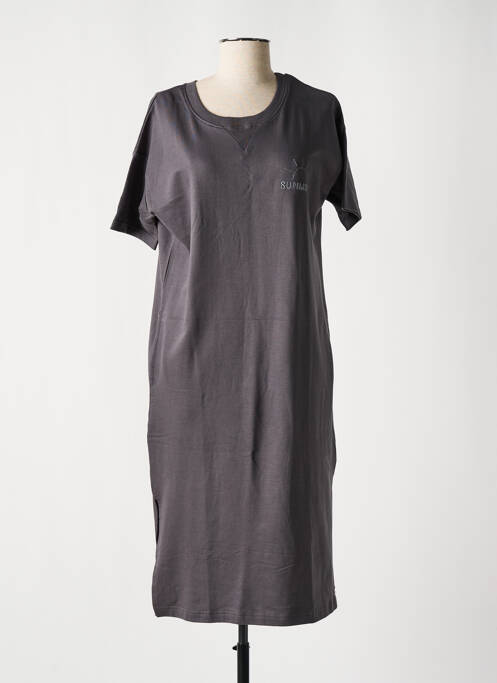 Robe mi-longue gris DEELUXE pour femme