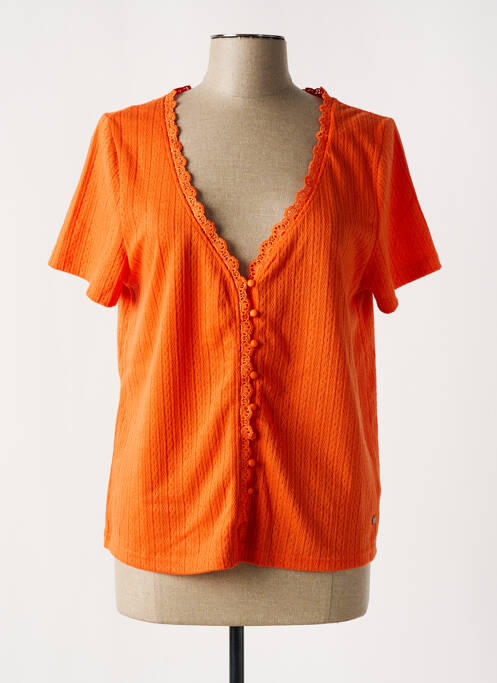 T-shirt orange DEELUXE pour femme