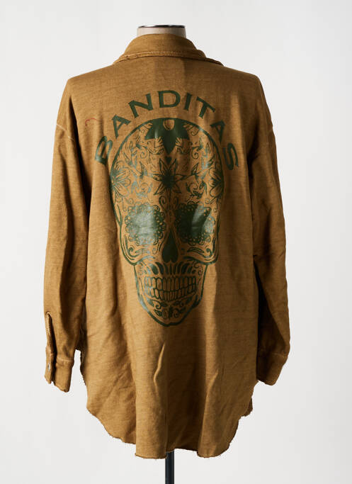 Tunique manches longues marron BANDITAS FROM MARSEILLE pour femme