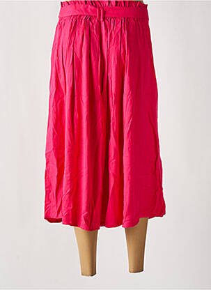 Jupe mi-longue coupe évasée rose DEELUXE femme